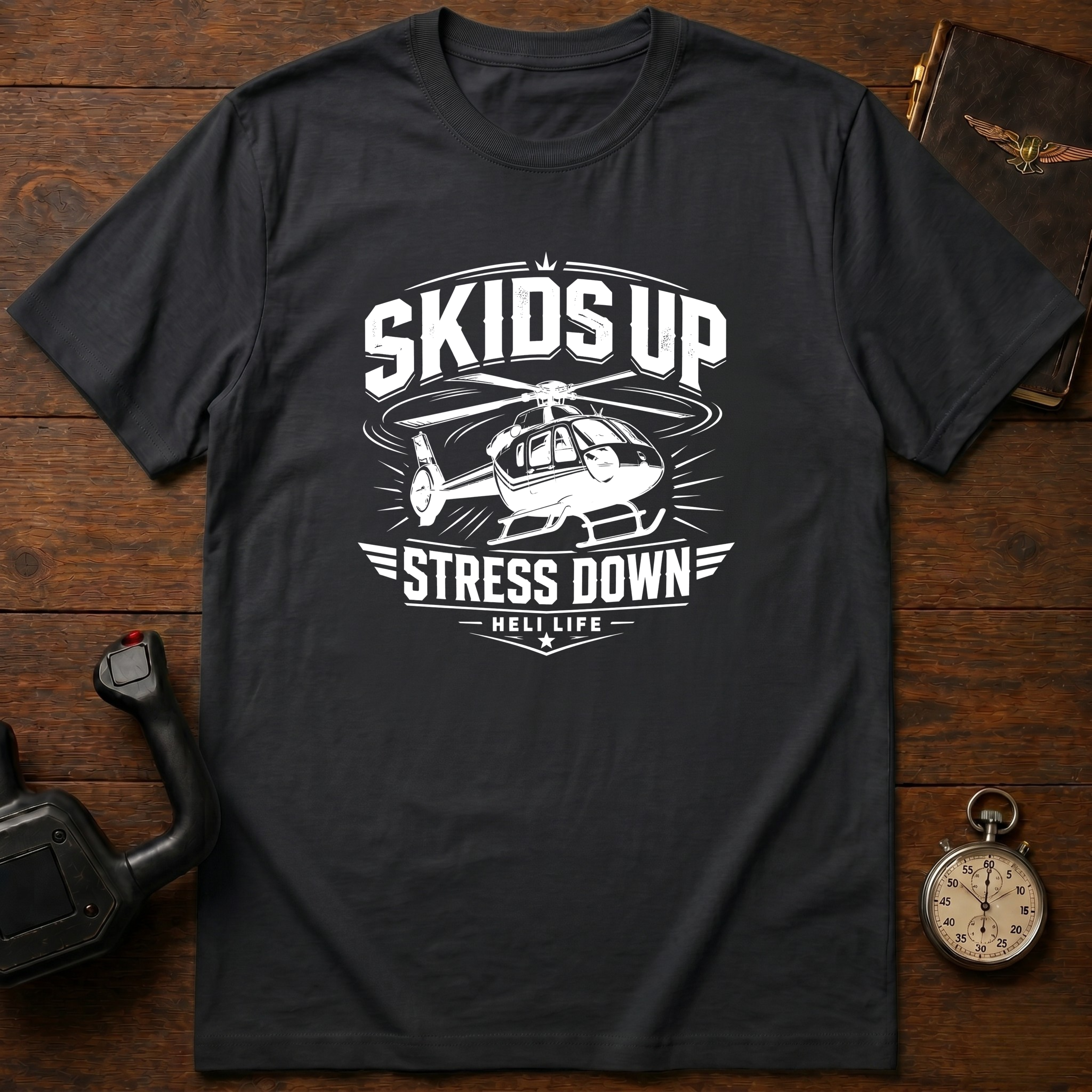 Skids Up Stress Down Mono T-Shirt
