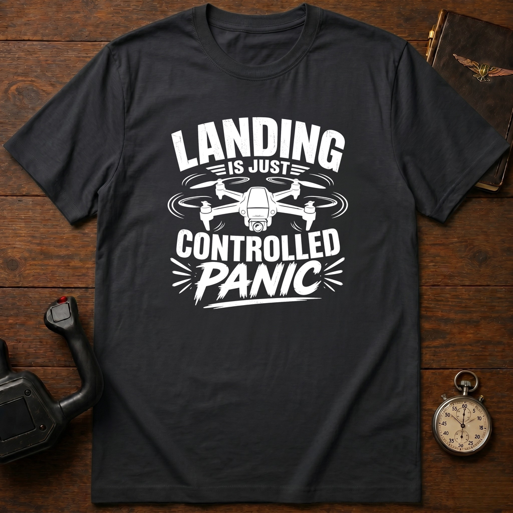 Landing Is Just Controlled Panic T-Shirt