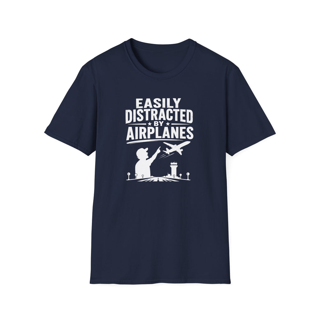 Easily Distracted By Airplanes T-Shirt
