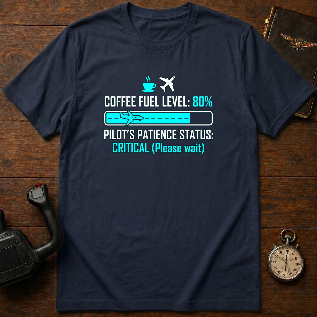 Coffee Fuel Level: 80% T-Shirt