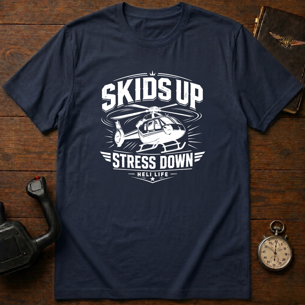 Skids Up Stress Down Mono T-Shirt