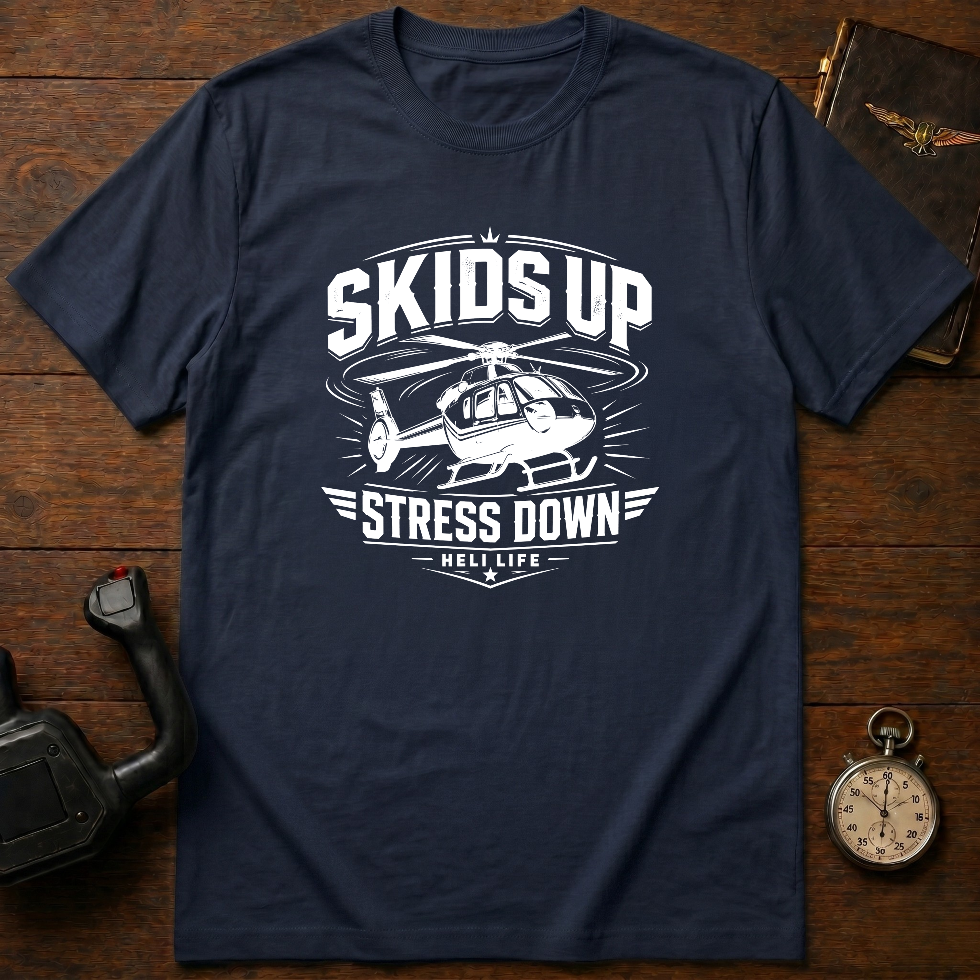 Skids Up Stress Down Mono T-Shirt