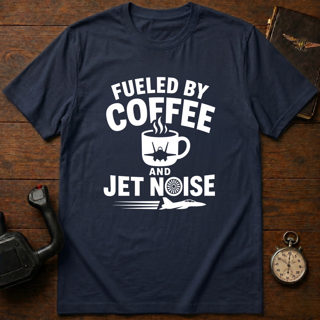 Fueled By Coffee And Jet Noise T-Shirt