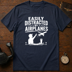 Easily Distracted By Airplanes T-Shirt