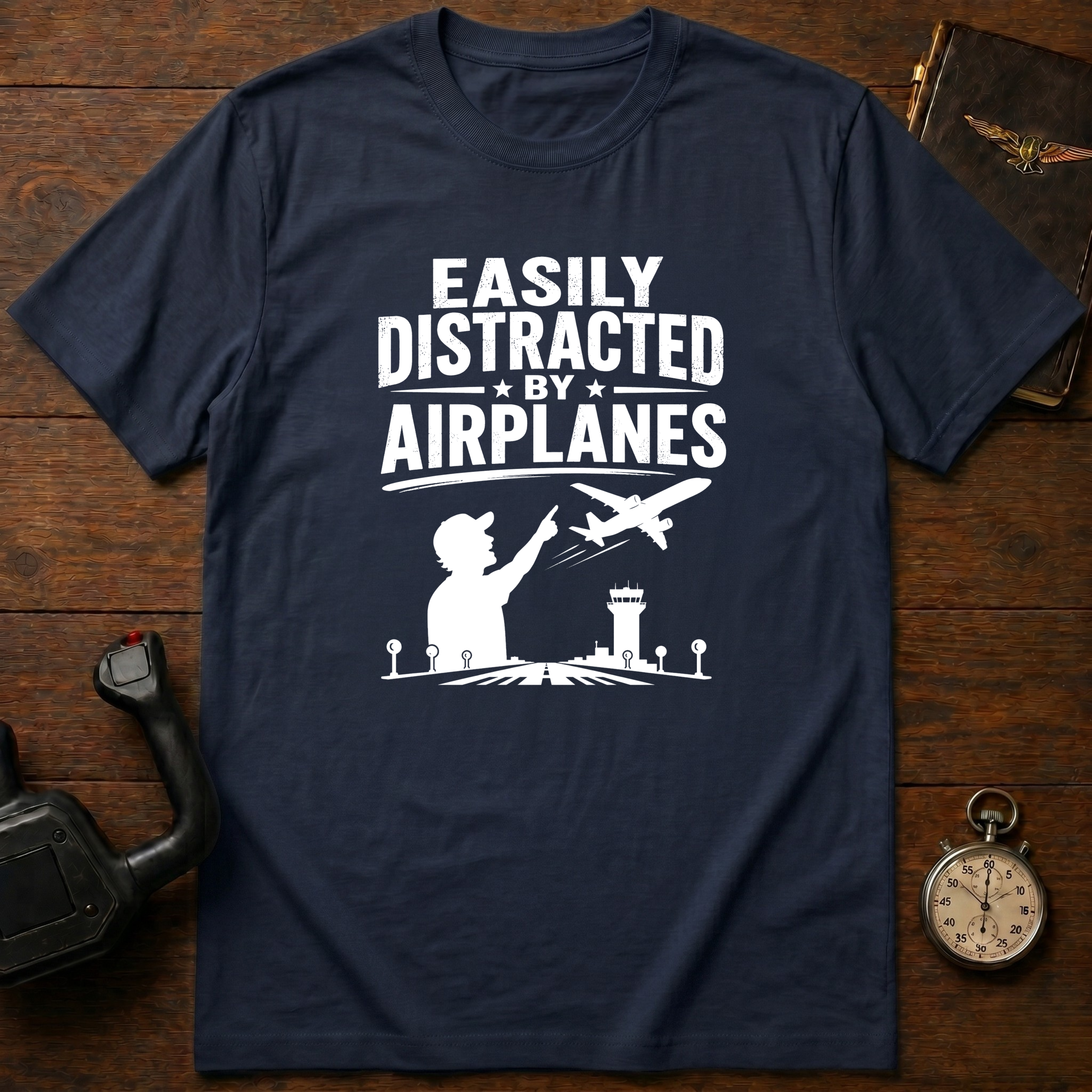Easily Distracted By Airplanes T-Shirt