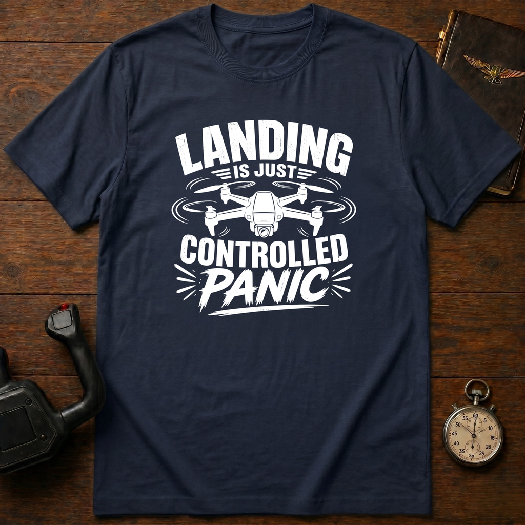 Landing Is Just Controlled Panic T-Shirt