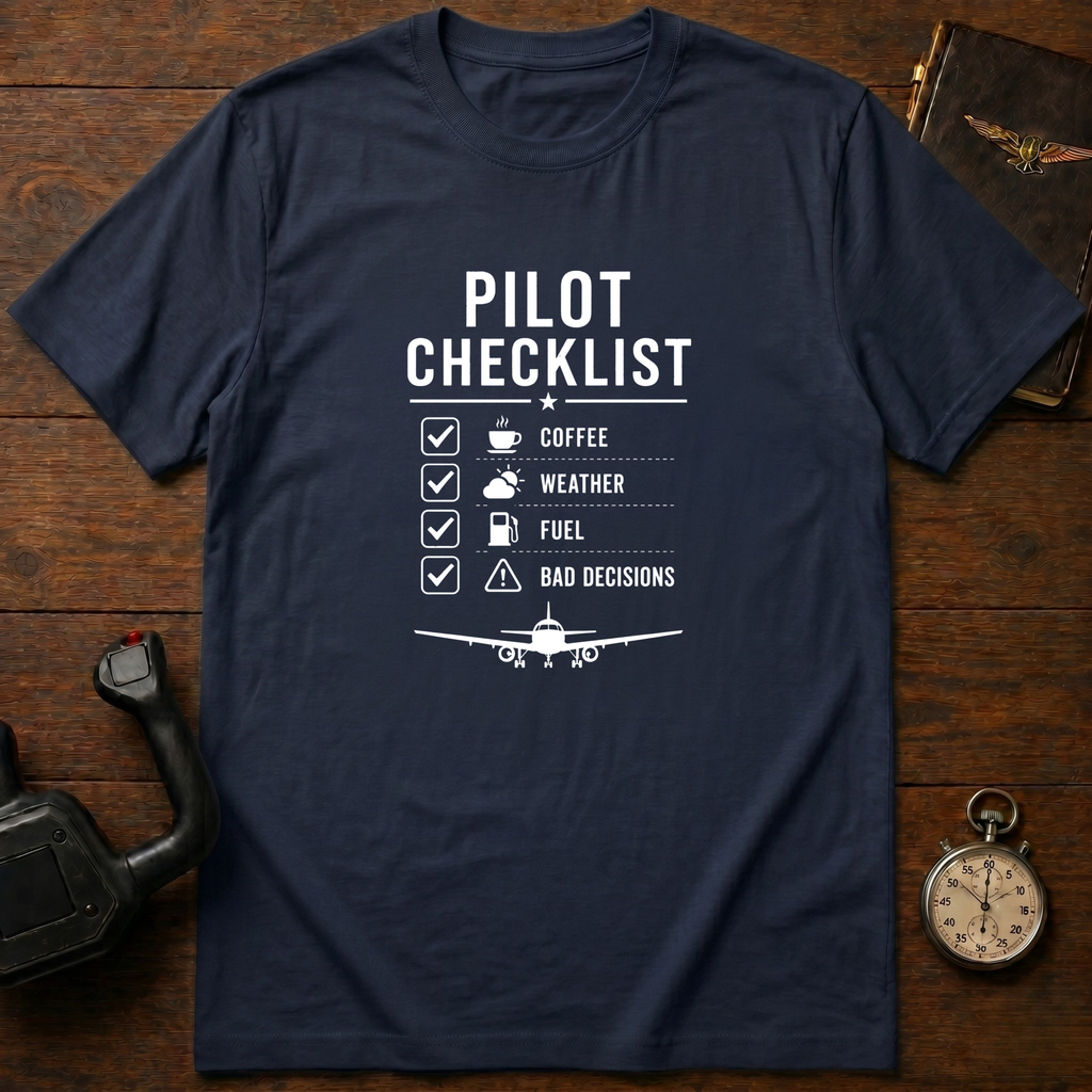 Pilot Checklist T-Shirt