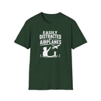 Easily Distracted By Airplanes T-Shirt