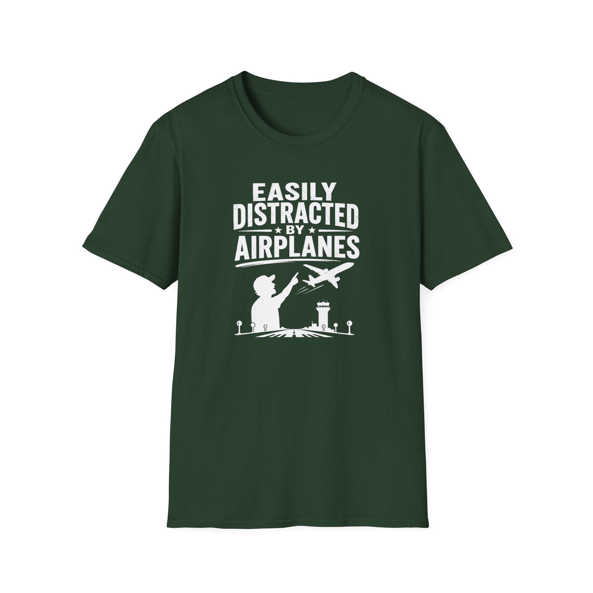 Easily Distracted By Airplanes T-Shirt