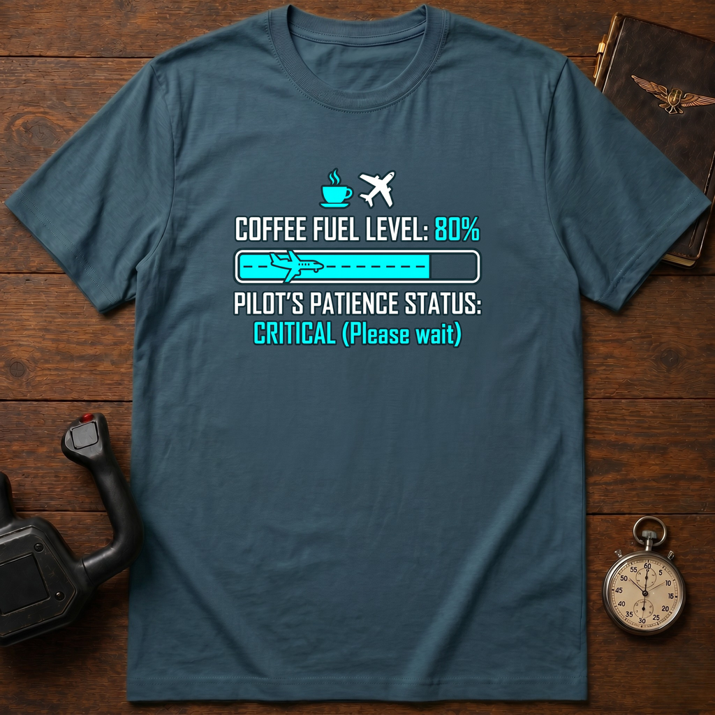 Coffee Fuel Level: 80% T-Shirt