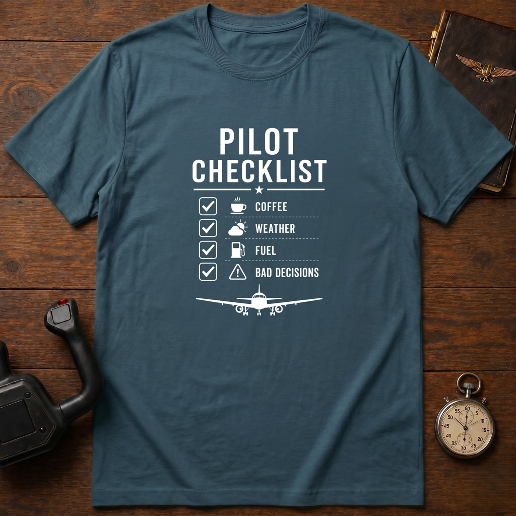 Pilot Checklist T-Shirt