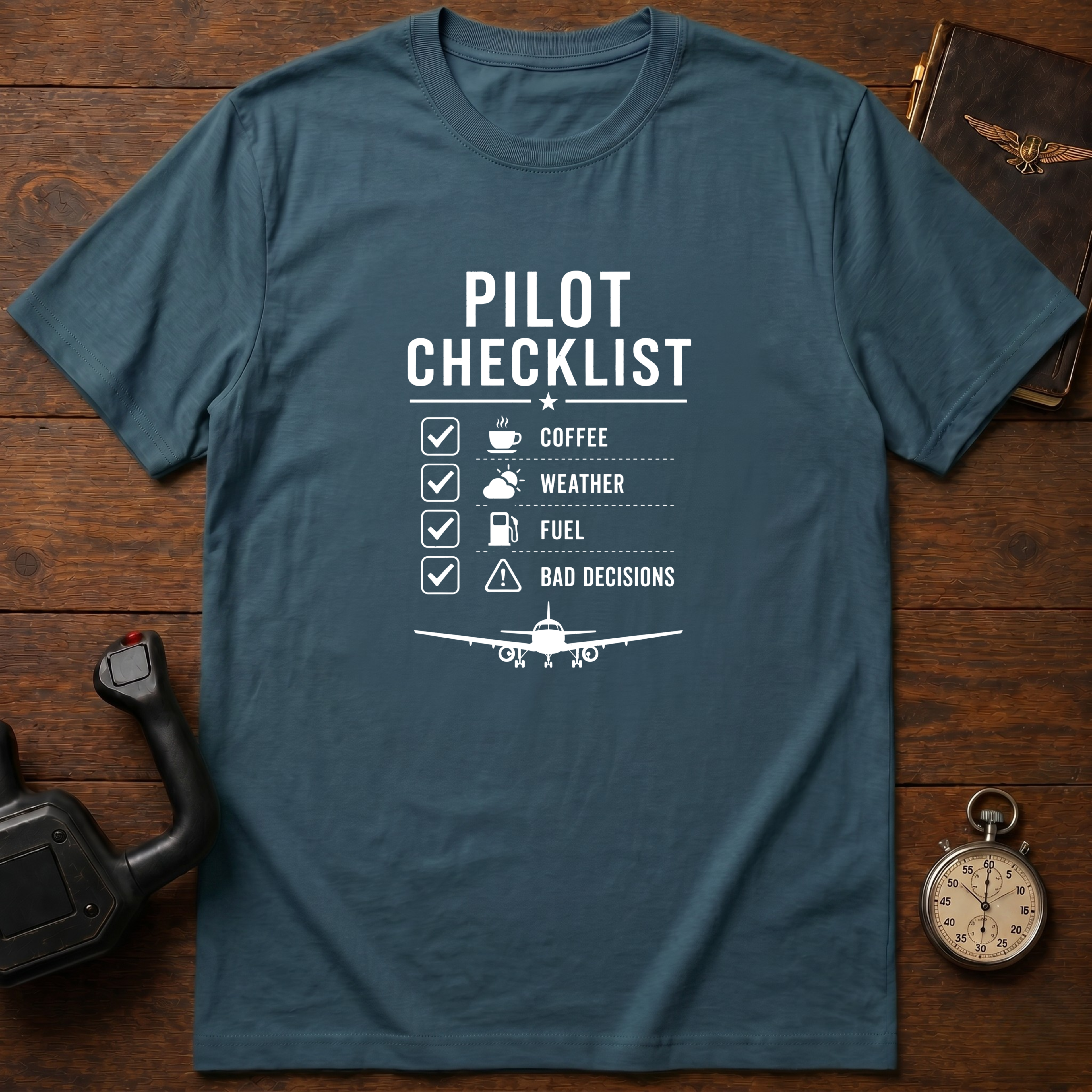 Pilot Checklist T-Shirt