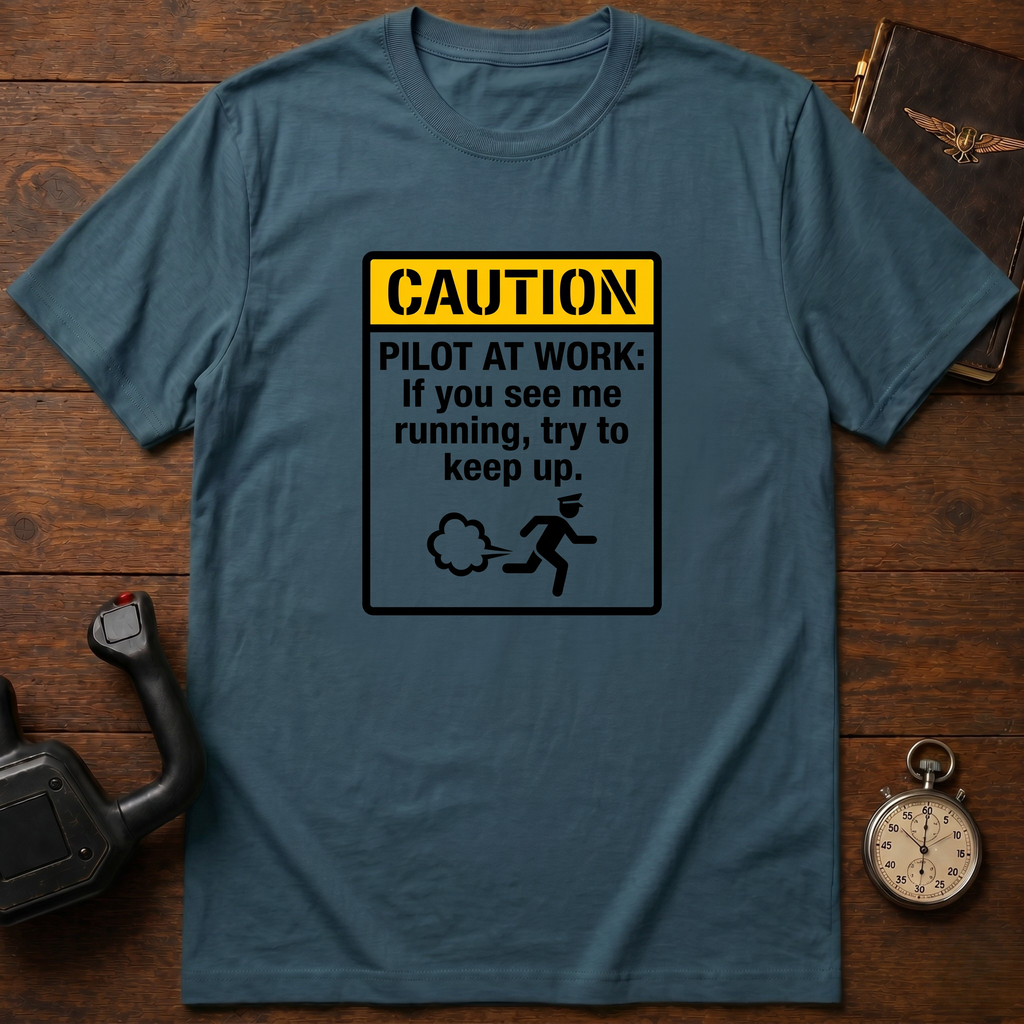 Caution: Pilot At Work T-Shirt