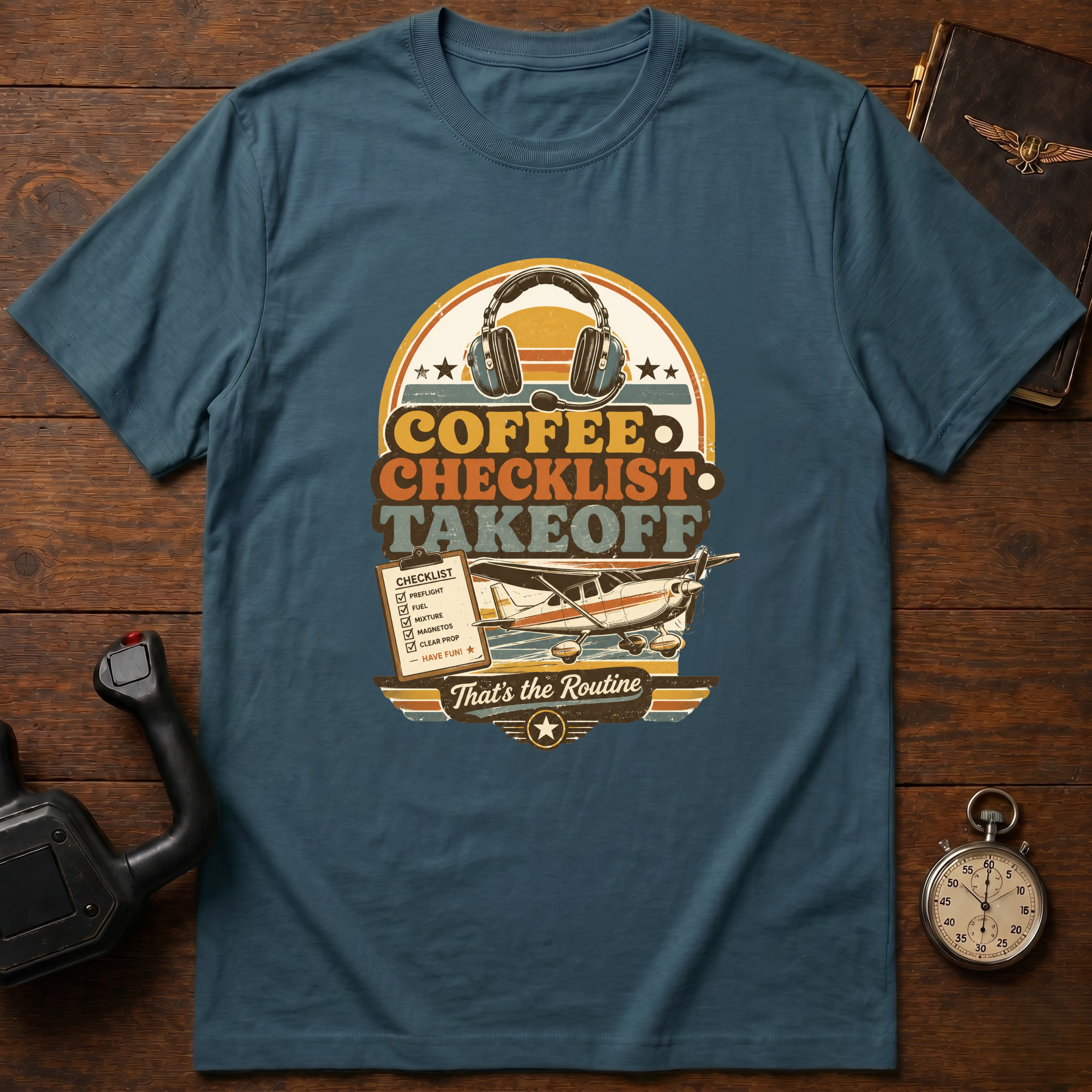 Coffee. Checklist. Takeoff T-Shirt