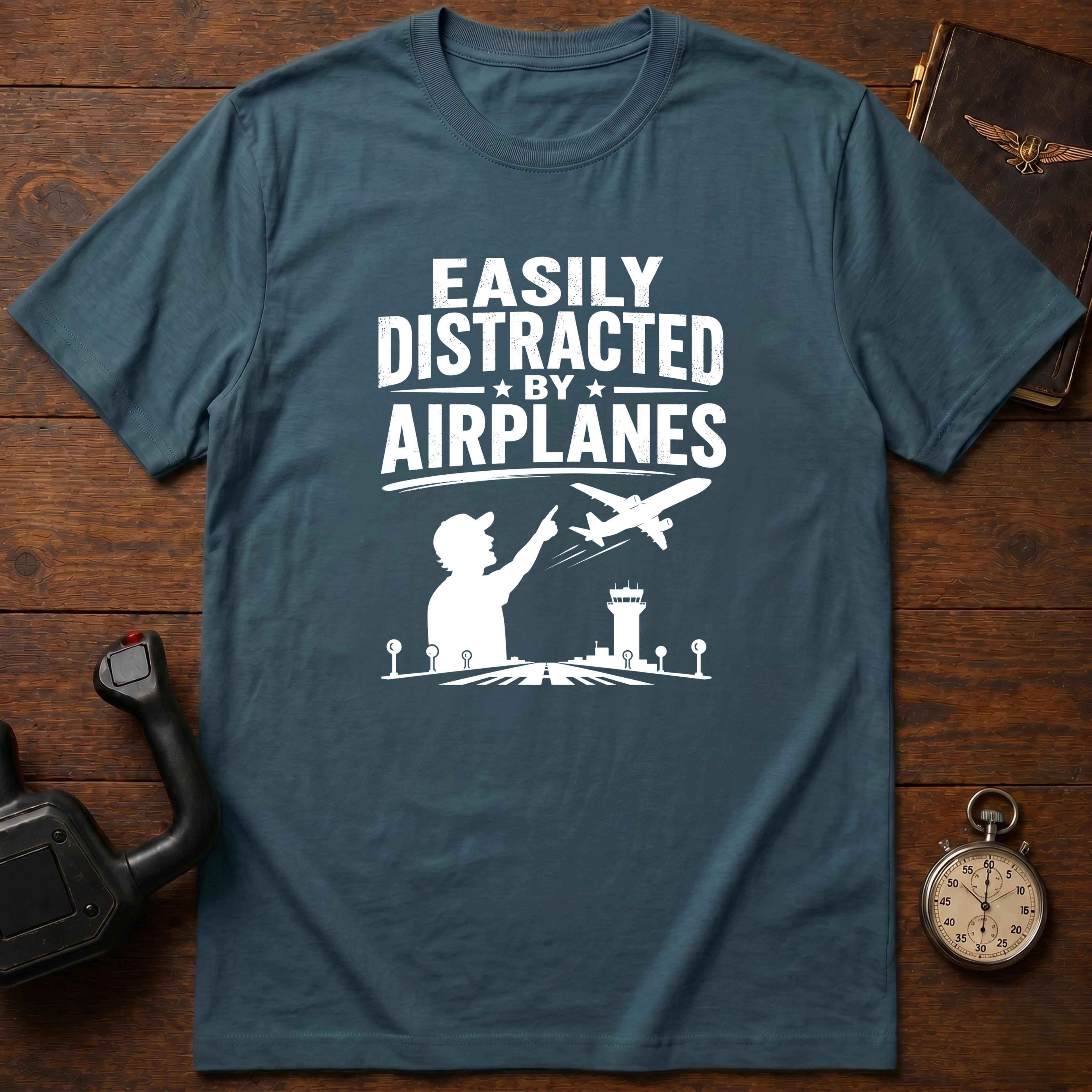 Easily Distracted By Airplanes T-Shirt
