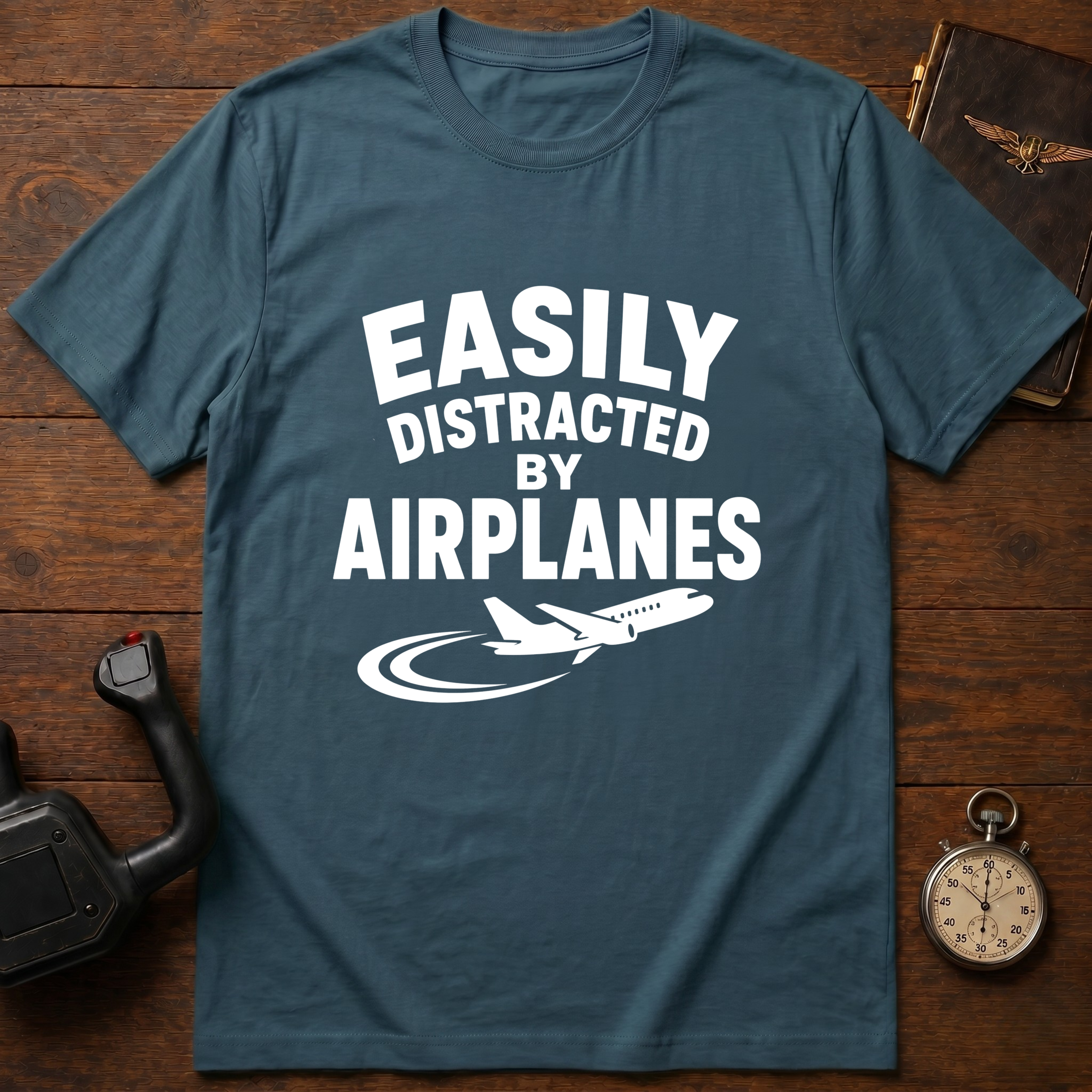 Easily Distracted By Airplanes T-Shirt