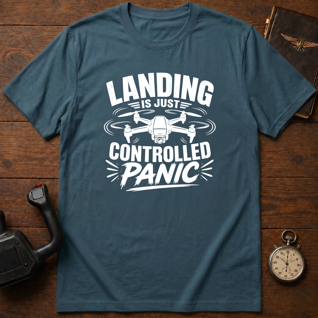 Landing Is Just Controlled Panic T-Shirt