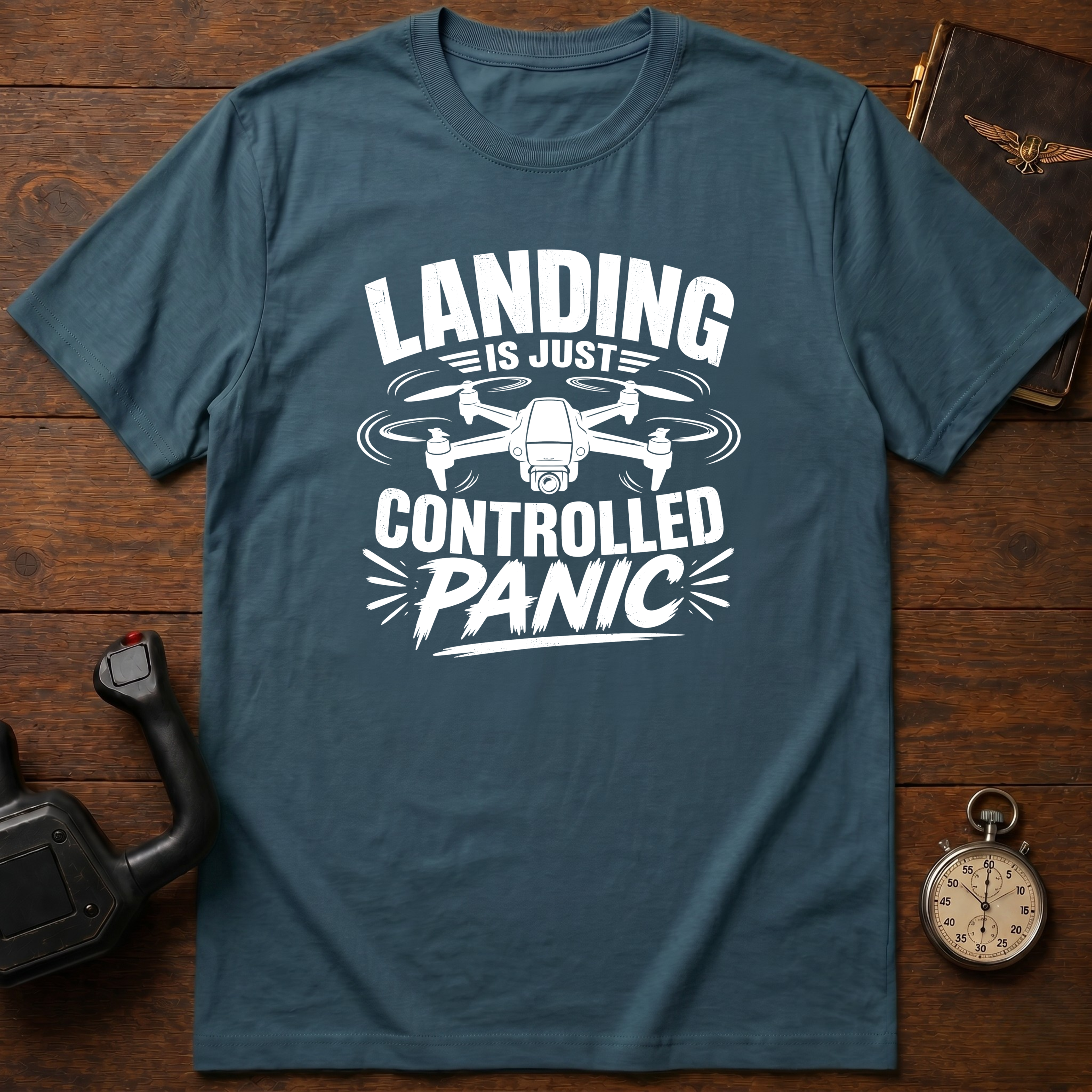 Landing Is Just Controlled Panic T-Shirt