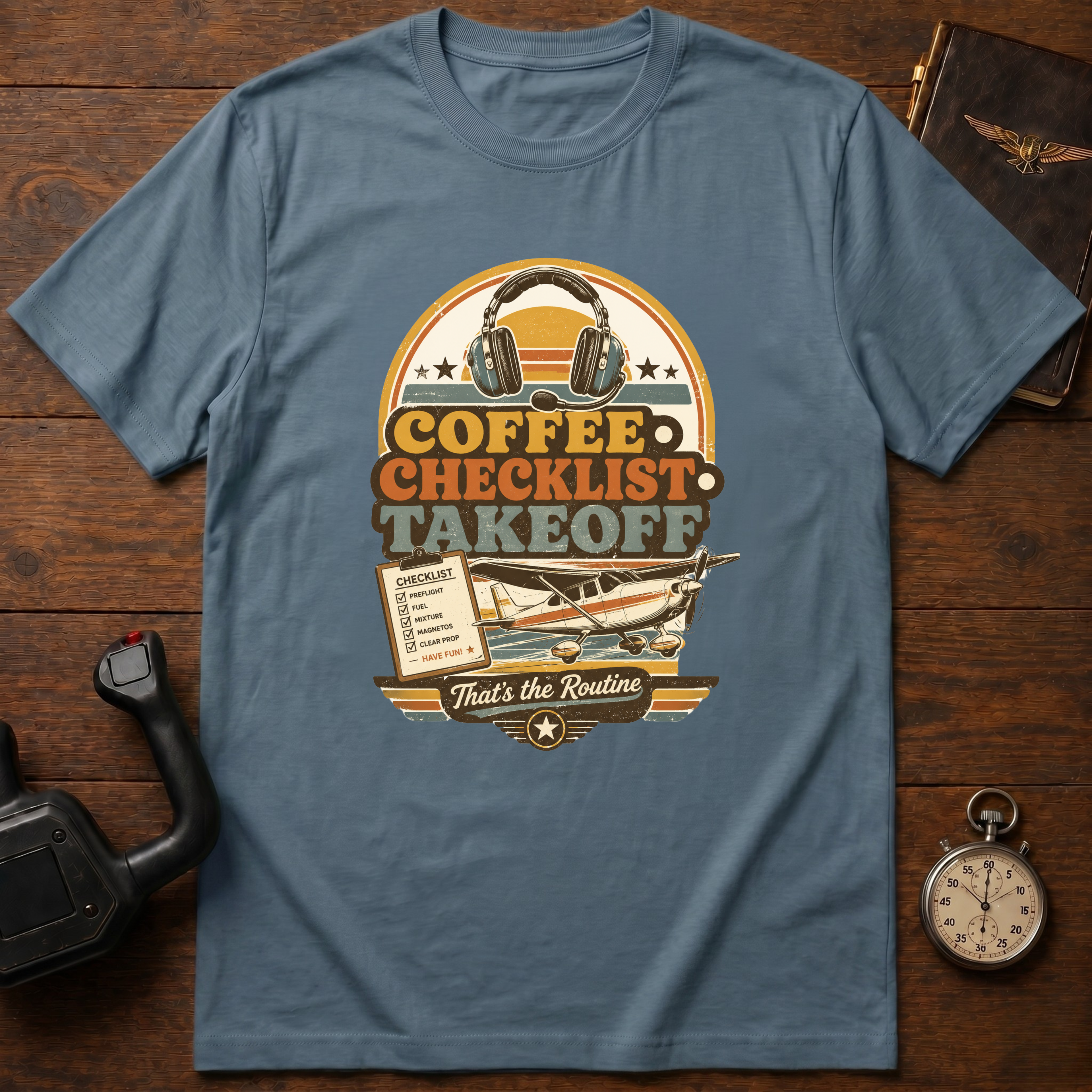 Coffee. Checklist. Takeoff T-Shirt